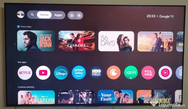 Televizor TCL QD-MiniLed 65C7K, 164 cm