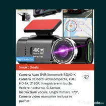 Camera auto DVR Xenomo ROAD-X 4K Ultra HD, fata + spate
