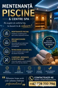 Servicii piscină și centru Spa 