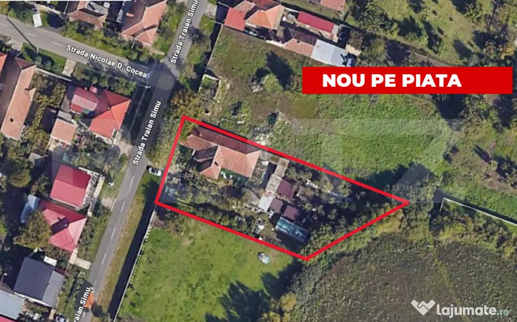 Teren 1464 mp cu casă locuibilă, front 26 mp, zona Ciarda