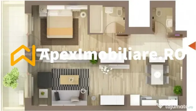 Apartament 2 camere de inchiriat Baneasa București | ApexIm