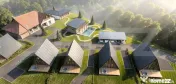 Teren premium pe malul raului cu proiect turistic inclus A-F