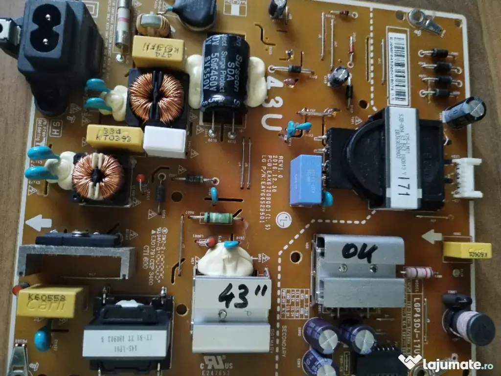 Dezmembrez tv led lg 43uk6400