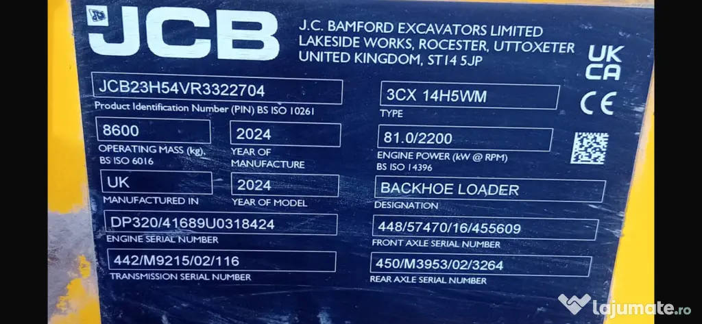 Buldoexcavator JCB 3CX