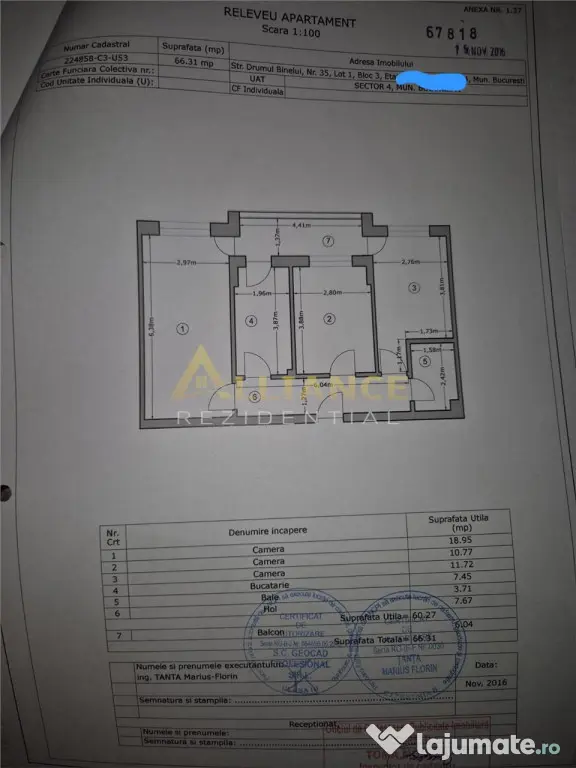 3 CAMERE - MOBILAT UTILAT - SECTOR 4 - 136.000eur