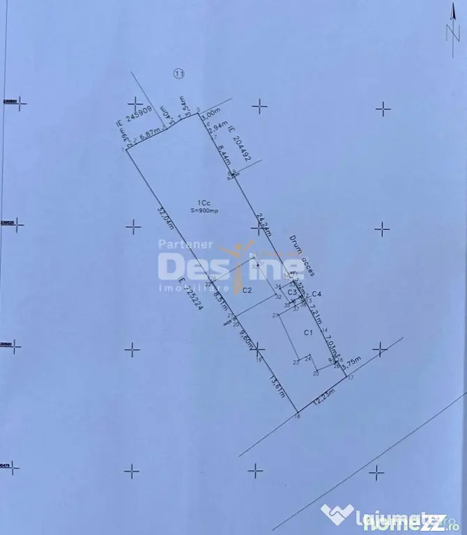 Casa +Teren intravilan 900 mp ( 2 corpuri de casă )Calea Gi