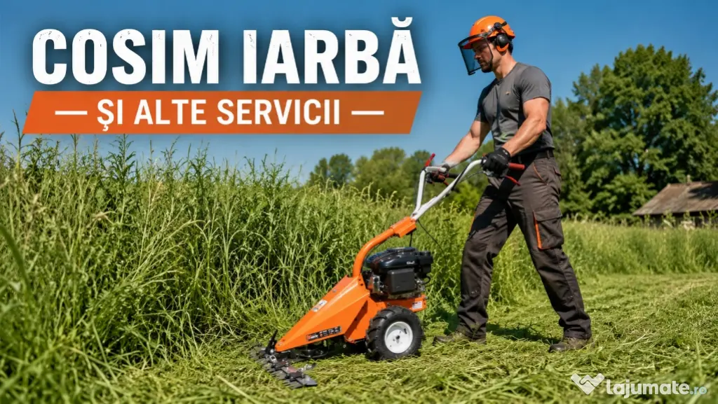 Cosit Iarbă și Întreținere Grădini Debarasări vegetale Si Multe Altele Seriozitate și Calitate