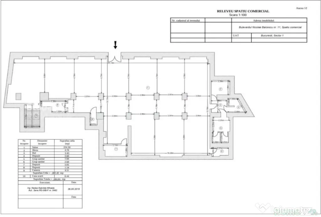 Spatiu Comercial 417MP - Vitrina 26ML | Balcescu - Magheru -