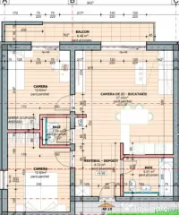 Apartament 3 camere, 66.22 mp, zona Tudor 