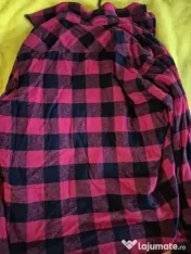 Camasa/flanel,M,culoare rosu cu negru 