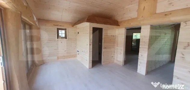 Casă modernă din lemn 3 camere, 60 mp, utilata, mobilata, - Vatra Dornei (Suceava)