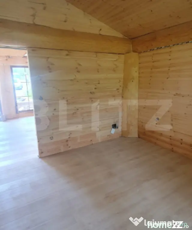 Casă modernă din lemn 3 camere, 60 mp, utilata, mobilata, - Vatra Dornei (Suceava)