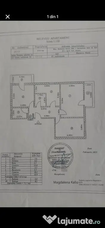 Apartament 3 camere Ramnicu Sarat