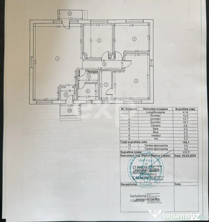 Casă individuală pe parter | 4 camere | 106 mp utili | Ter