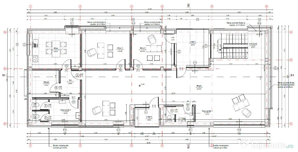 Spatiu comercial, 164mp, 5 parcari, zona Av. Iancu