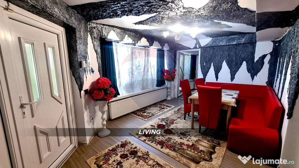 Apartament cu 3 camere si gradină de vânzare