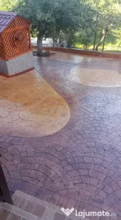 Beton amprentat și elicopterizat pavaj construcții tencuială decorativa pavele 