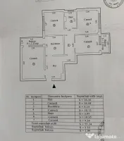 Apartament 4 camere - suprafata 81mp - Vidin. etaj 3. 
