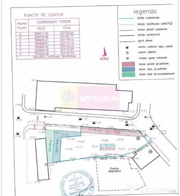 Teren Ultracentral Piata Unirii, regim inaltime 13m+1retras