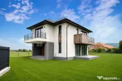 Casa individuala 4 camere, teren de 596 mp, partial mobil...