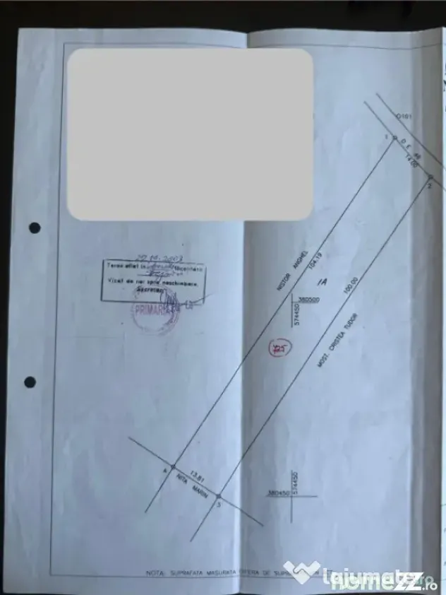 Teren intravilan 1.393 mp | Utilități | Deschidere 14 ml |