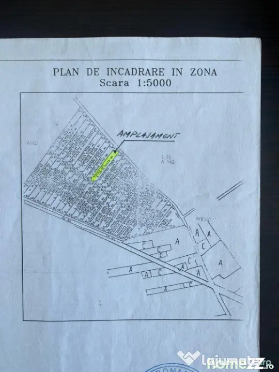 Teren intravilan 1.393 mp | Utilități | Deschidere 14 ml |