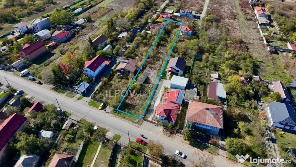 Teren intravilan 2000mp Balotesti, asfalt, utilitati, zona c