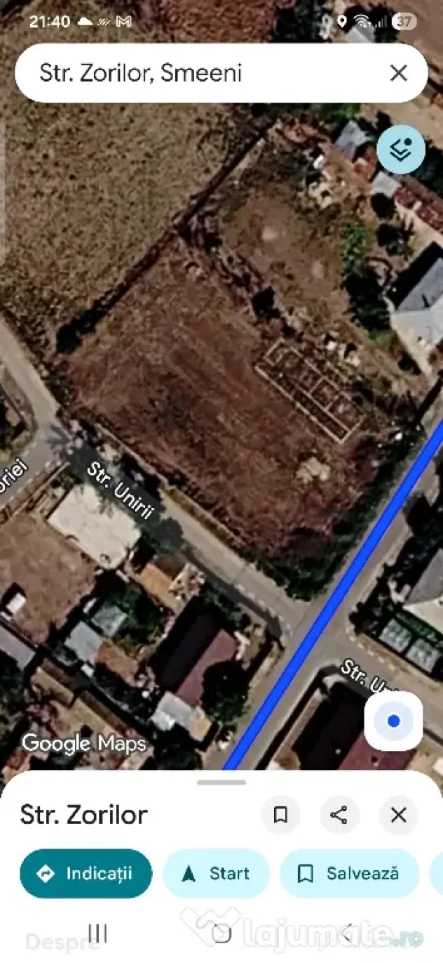 vând teren in smeeni -1600mp gata de construcție