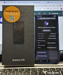 Samsung Galaxy S23, 256 GB, 8G ram, Dual sim, phantom black