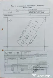 Lot teren 700 mp*Intravilan*Comuna Berceni*deschidere 17m 