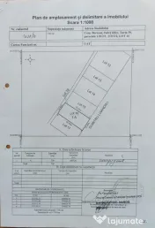 Lot teren 700 mp*Intravilan*Comuna Berceni*deschidere 17m 