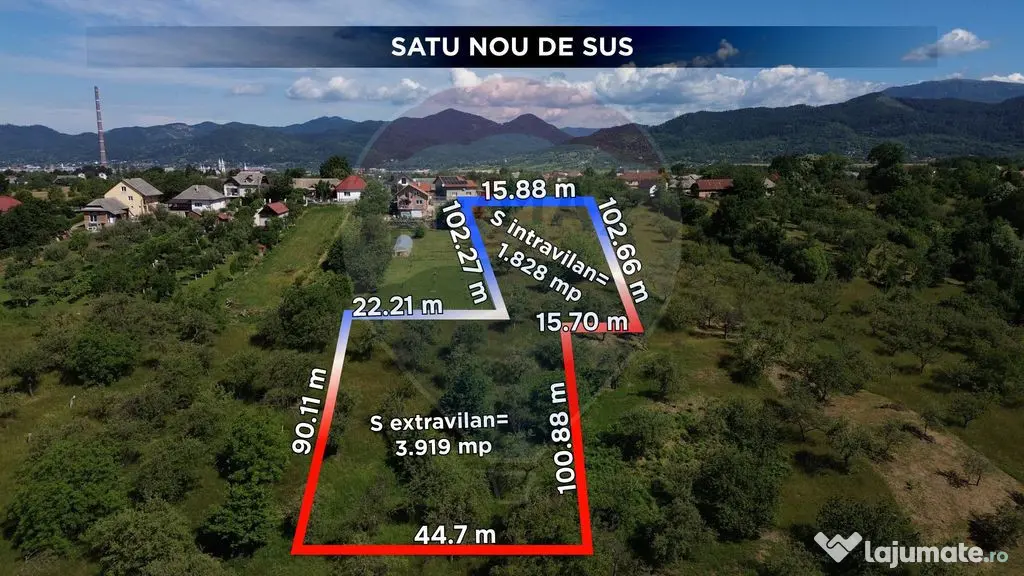 Teren de vânzare Satu Nou de Sus zona liniștită