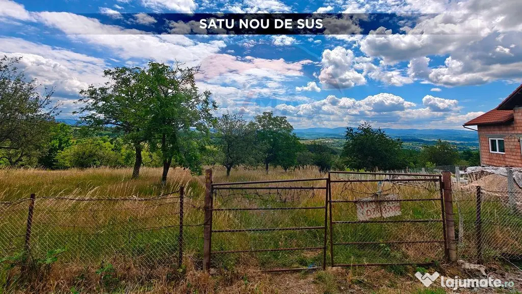 Teren de vânzare Satu Nou de Sus zona liniștită