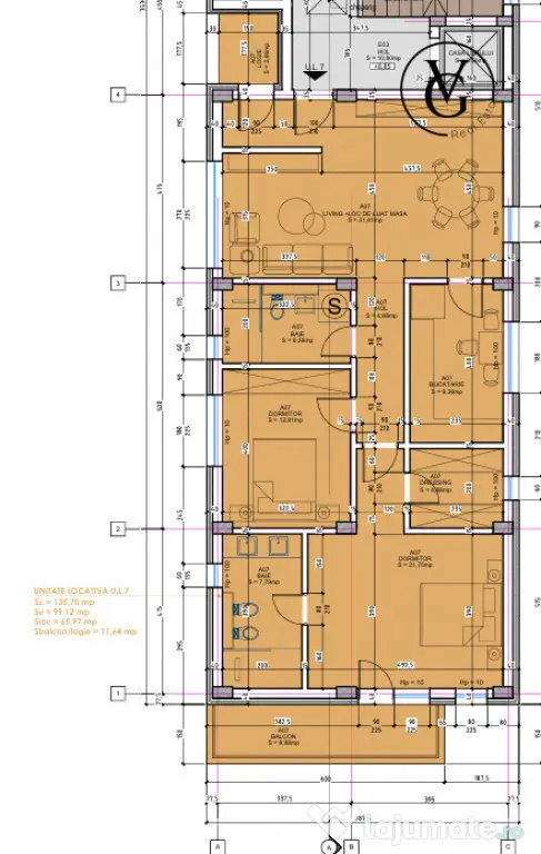 LKB Residence | Apartament decomandat cu 3 camere | Elvila |