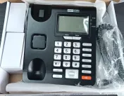 Telefon fix Maxcom Comfort MM28DHS cu SIM, Black