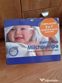 Pompa de san electrica 2 IN 1 cu aspirator nazal electric 