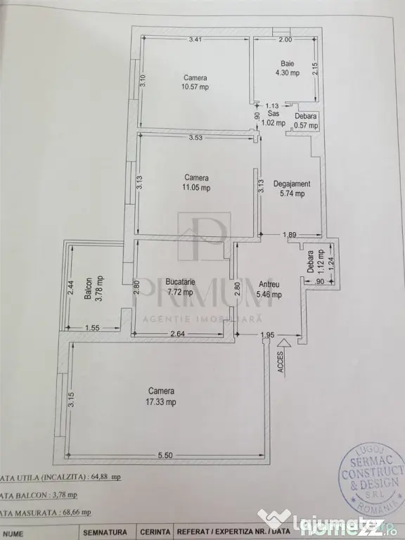 CIRCUMVALATIUNII -3CAM -RENOVAT -CENTRALA/AC -LIFT -BOXA -DE