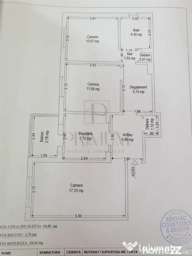 CIRCUMVALATIUNII -3CAM -RENOVAT -CENTRALA/AC -LIFT -BOXA -DE