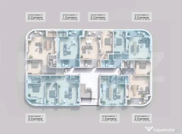 Apartament 3 camera, 74.50 mp, zona Pacurari - Rediu