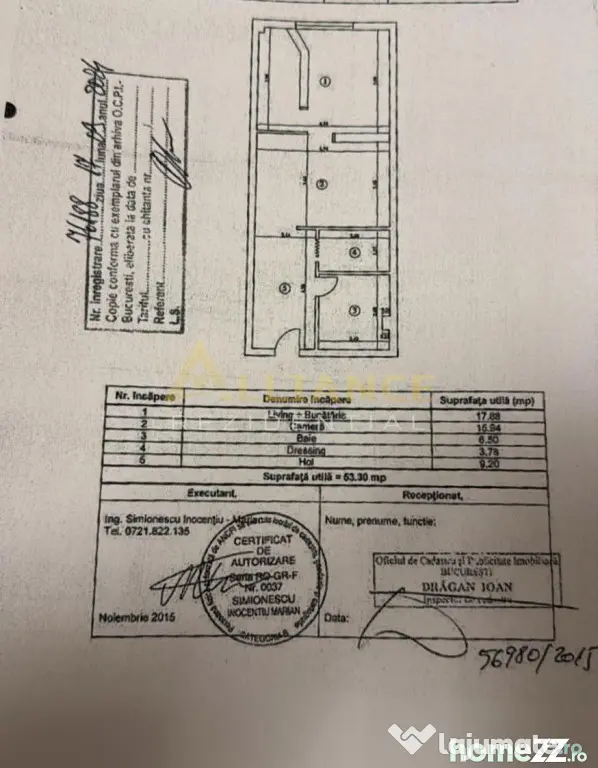 Apartament 2 camere tip studio - Gata de mutare