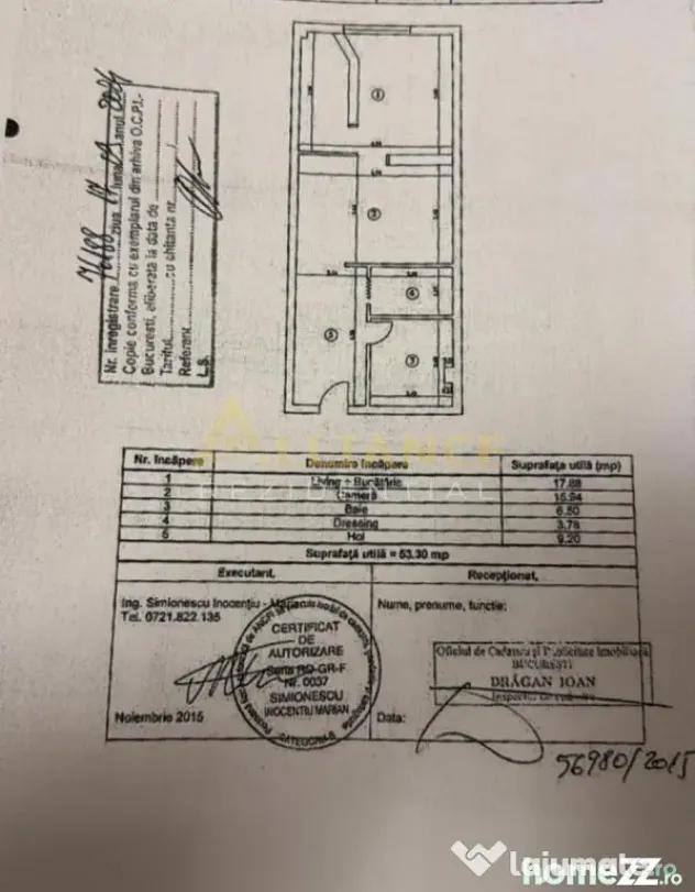 Apartament 2 camere tip studio - Gata de mutare