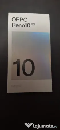Telefon OPPO RENO 10 5G 256GB, 8-16GB RAM Silvery Grey, Factura + Husa ANTISHOCK