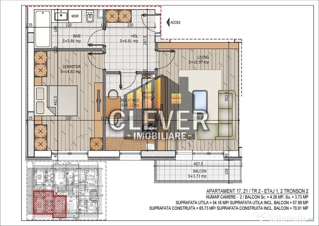Apartament 2 Cam decomandat-Finalizat, Th.Pallady-Metrou ...