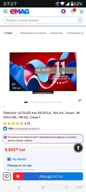 LG 65C41 Oled TV 