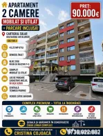 Cartierul Solar Apartament 2 camere Mobilat si Utilat Parc