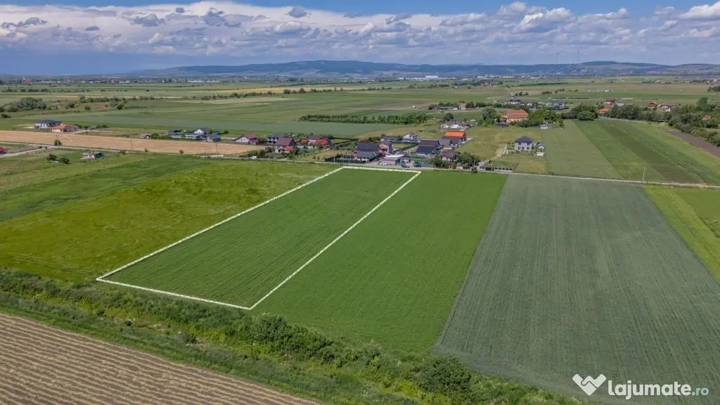 Teren 9.300 mp Stupini | Front 45.59 m la Asfalt | PUG Zo...
