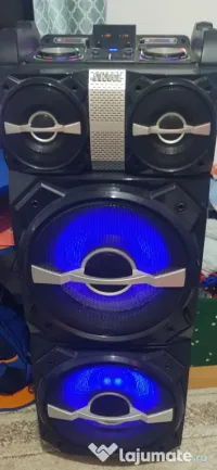 boxa de vanzare cu telecomanda si microfon