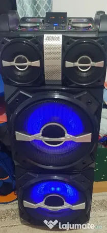 boxa de vanzare cu telecomanda si microfon