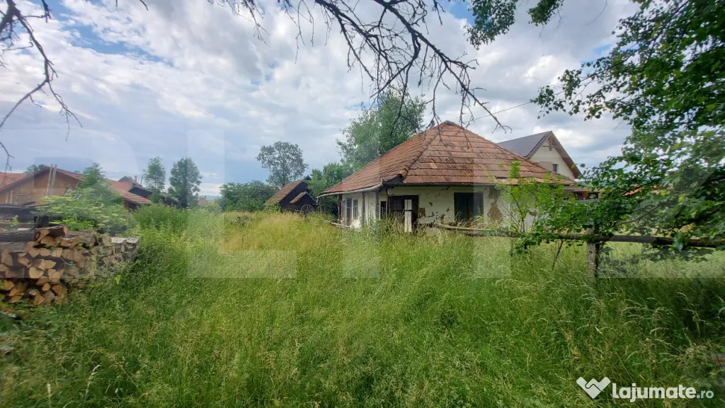 Proprietate cu potențial: 860 mp teren intravilan, casă ș