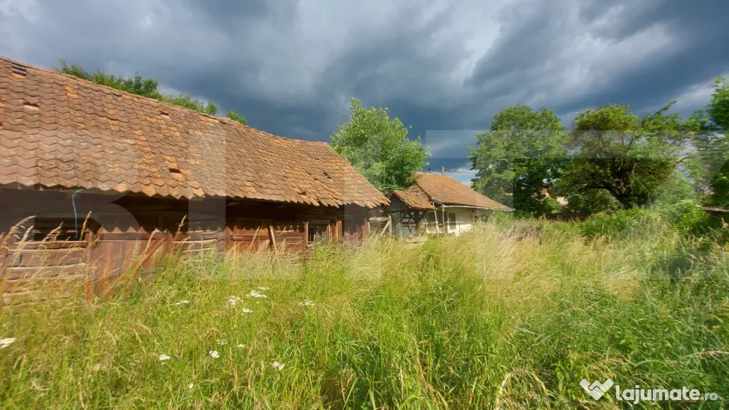 Proprietate cu potențial: 860 mp teren intravilan, casă ș